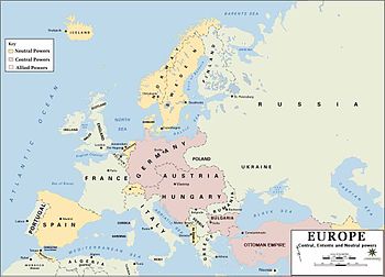 Situaci poltica a Europa el 1914